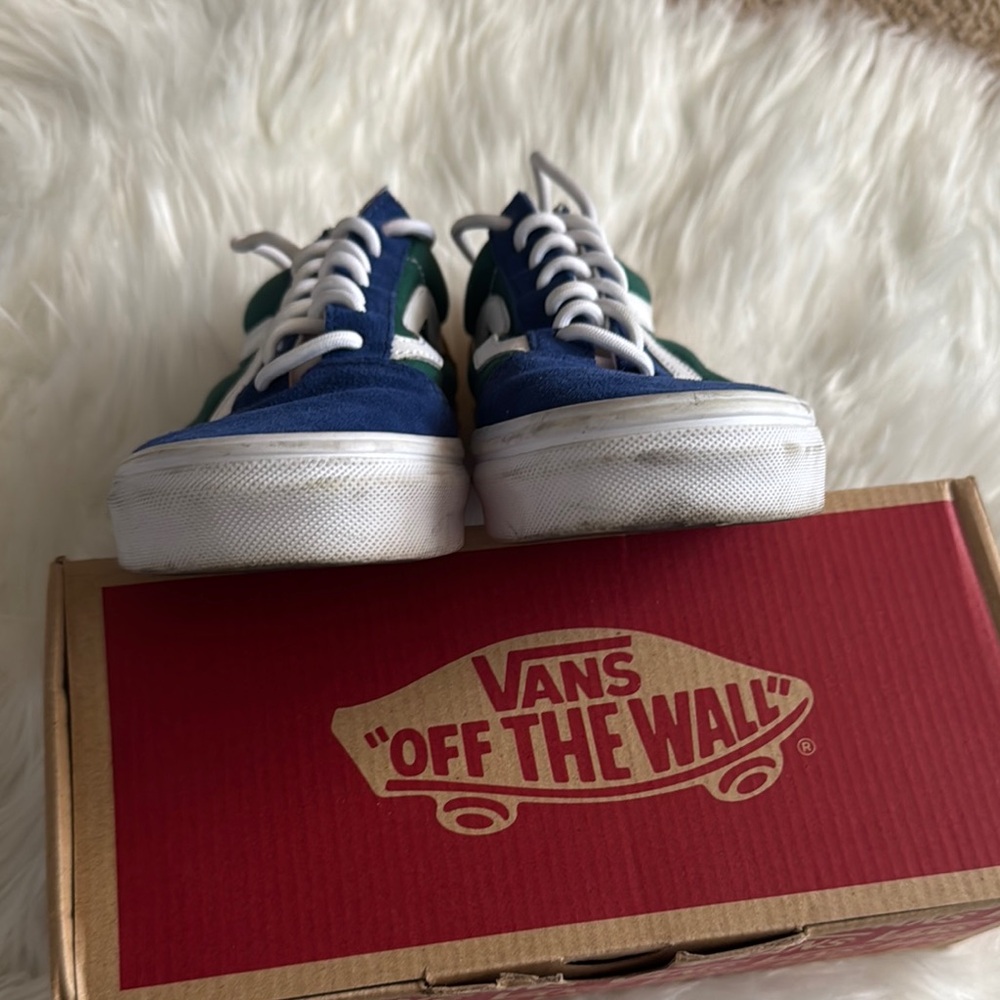 Vans Yacht Club Blue and Green Sneakers - Picture 7 of 15